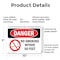 Signmission No Smoking Within 50 Feet Danger Sign, Plastic, 10in W x 7in L, 2PK OS-2PACK-DS-P-710-L-1481 - alternate 8